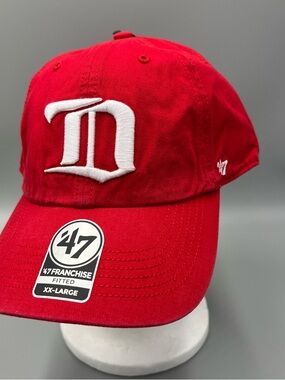 47 Brand Franchise NHL Detroit Red Wings Vintage D Logo Hat. NCAA Cap, Sz XXL